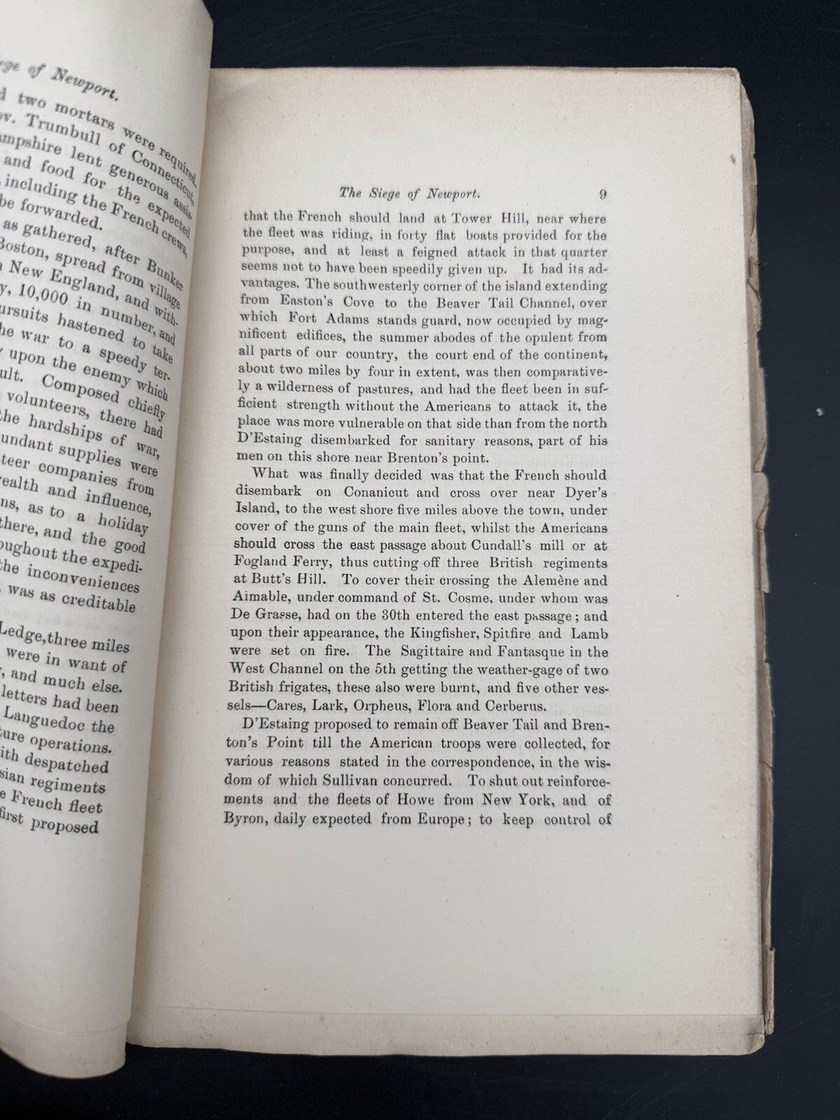 The Siege of Newport August 1778 by Thomas C. Amory Revolutionary War History