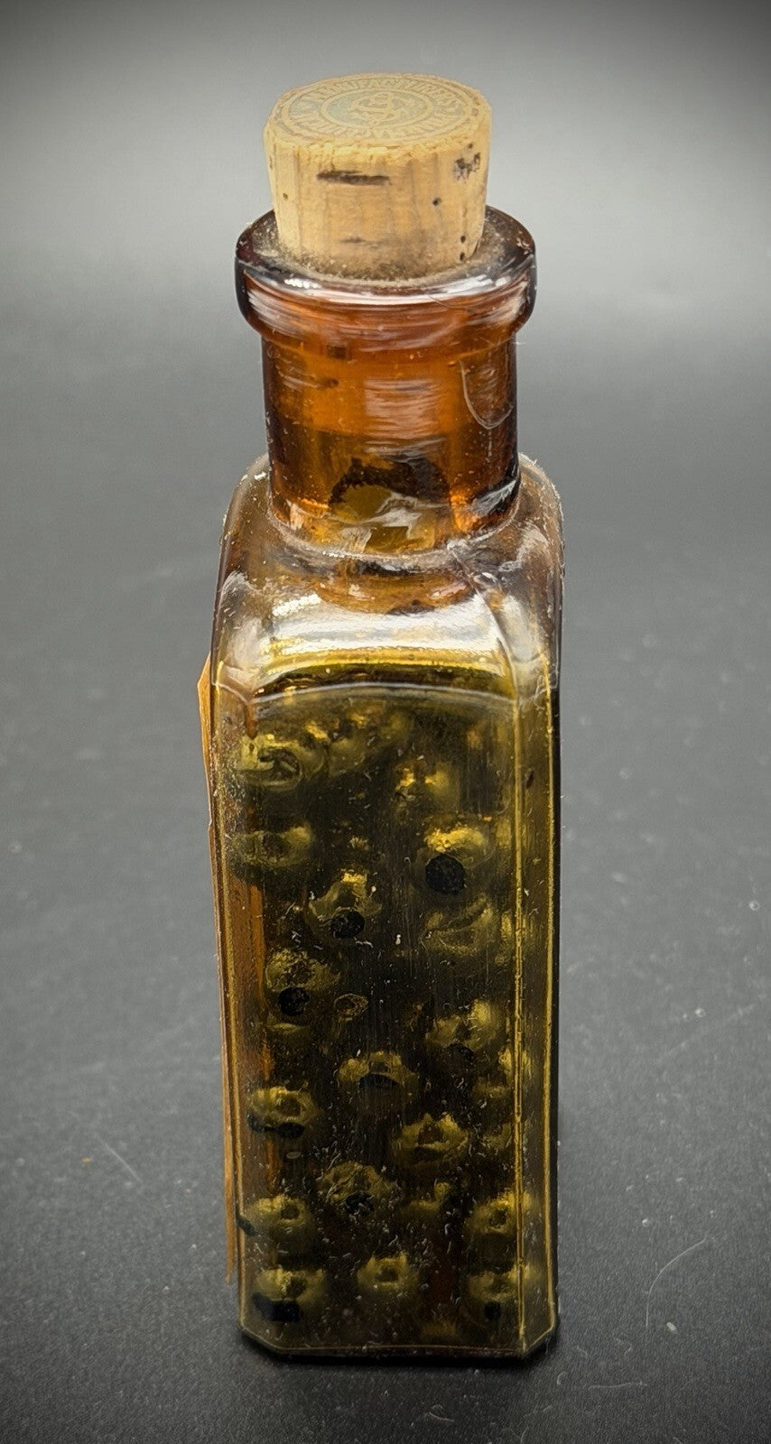 Vintage Schieffelin & Co. Soluble Pills No. 437 Sumbul Comp. Amber Glass Bottle