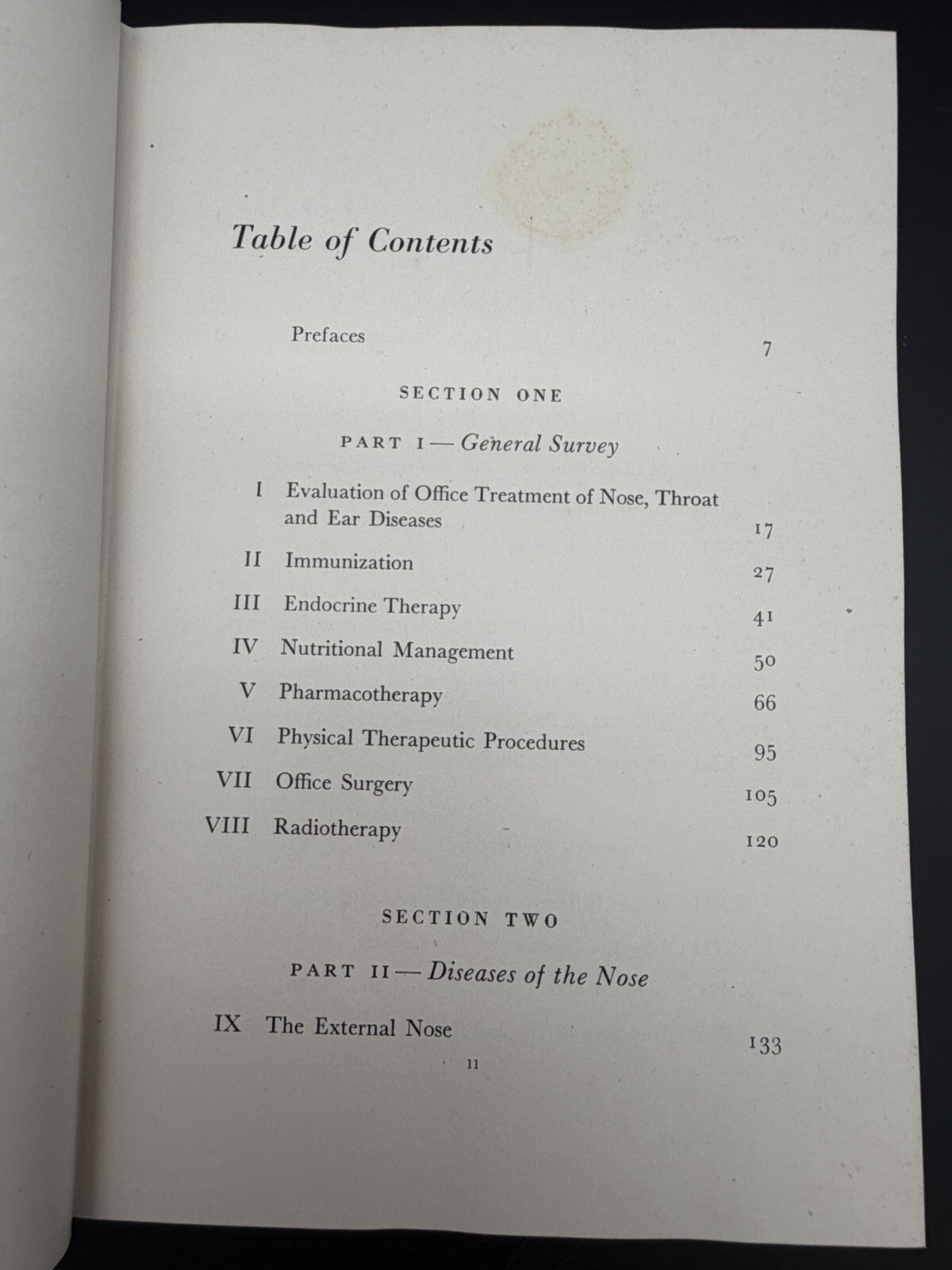 1946 Office Treatment of the Nose Throat & Ear Abraham R. Hollender 2nd Edition