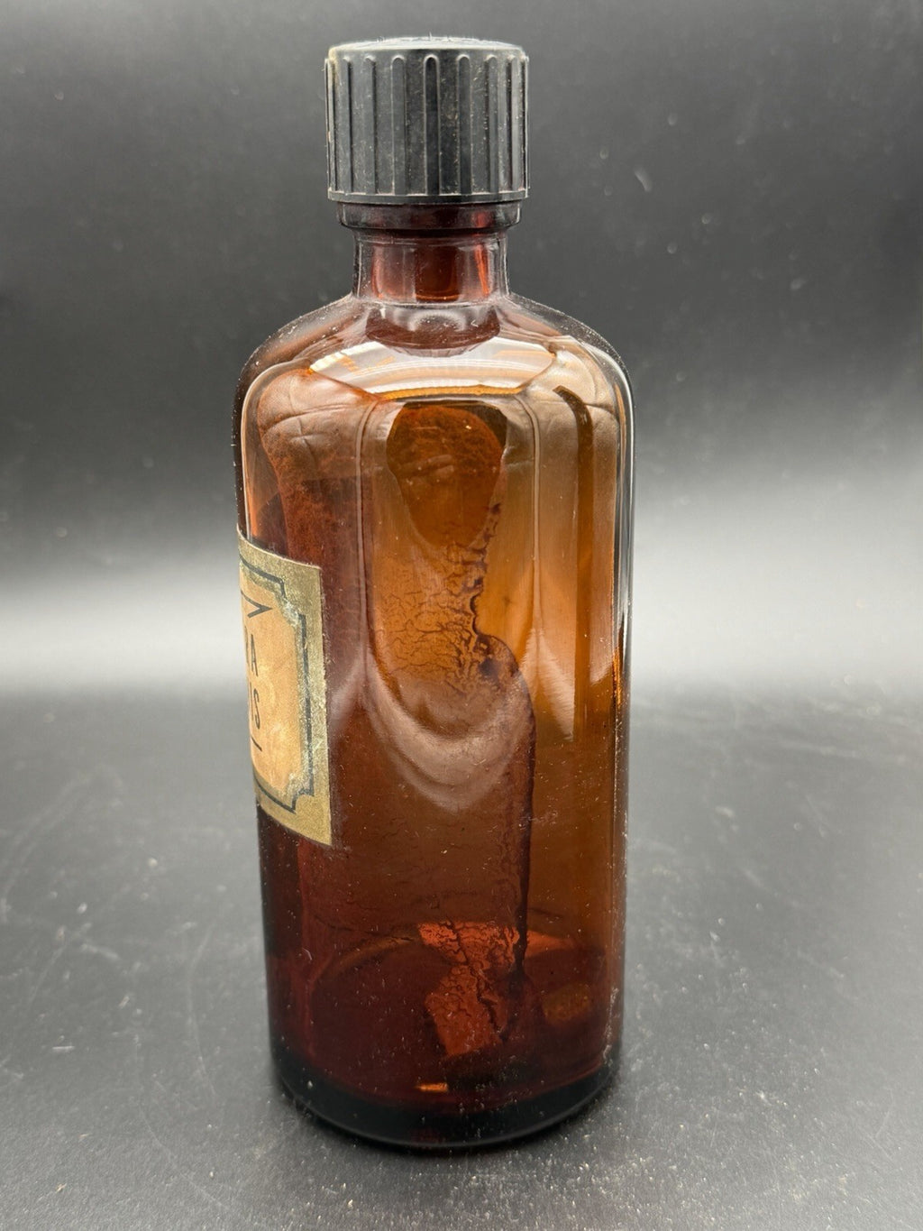 Vintage Amber Apothecary Bottle Tinctura Persionis Pharmacy Lab Glass