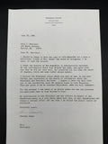 Sherman Adams (Eisenhower Chief of Staff) 1981 SIGNED Letter NH Governor Paper