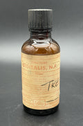 Vintage Eli Lilly Tincture Digitalis N.F. 4 Fl. Oz. Amber Glass Poison Bottle