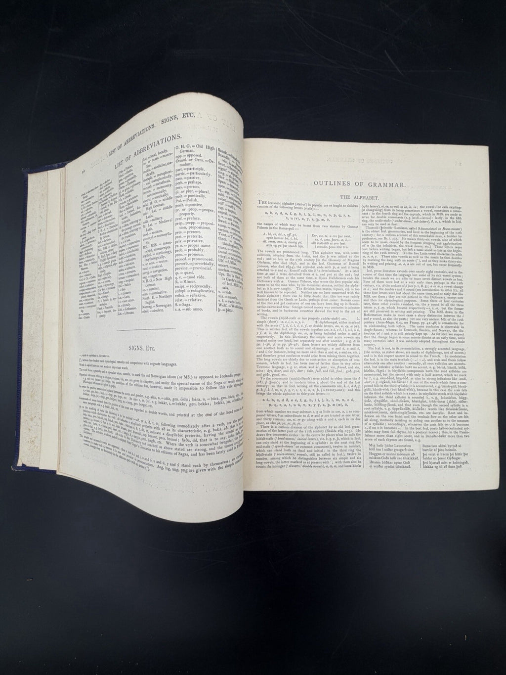 Cleasby & Vigfusson ICELANDIC-ENGLISH DICTIONARY - 1874 1st edn w/ 1876 appendix