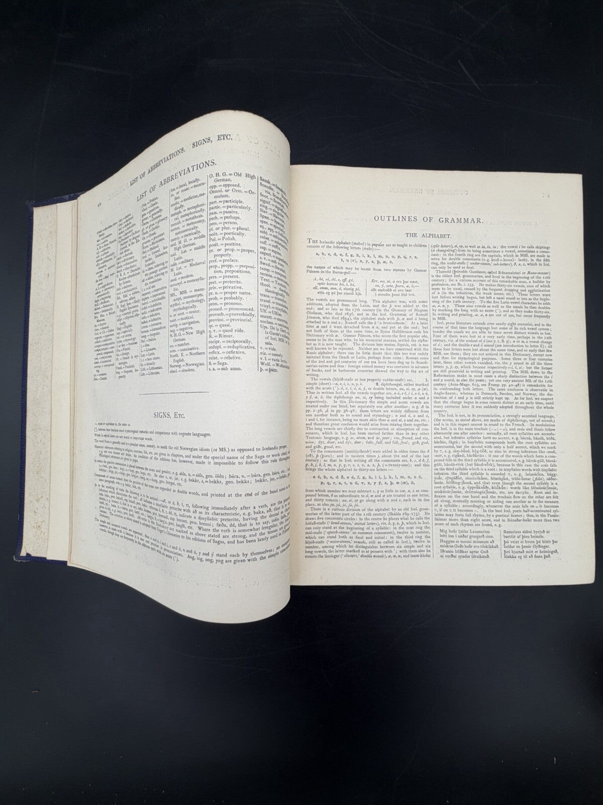 Cleasby & Vigfusson ICELANDIC-ENGLISH DICTIONARY - 1874 1st edn w/ 1876 appendix
