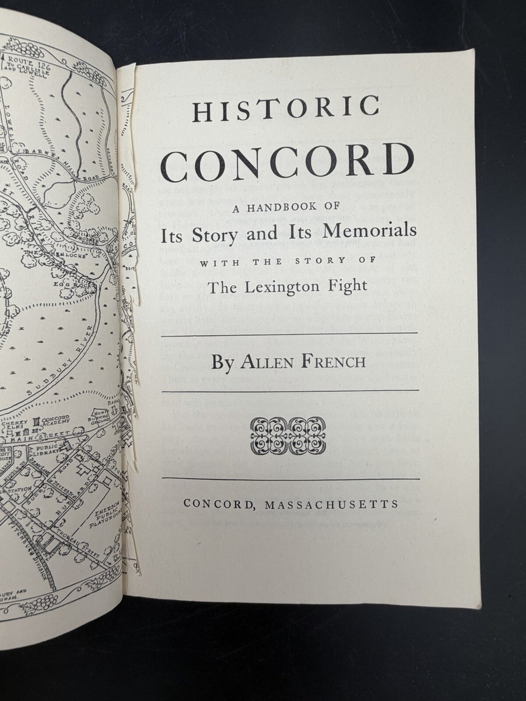 Book, Historic Concord: A Handbook of Its Story and Its Memorials 1942