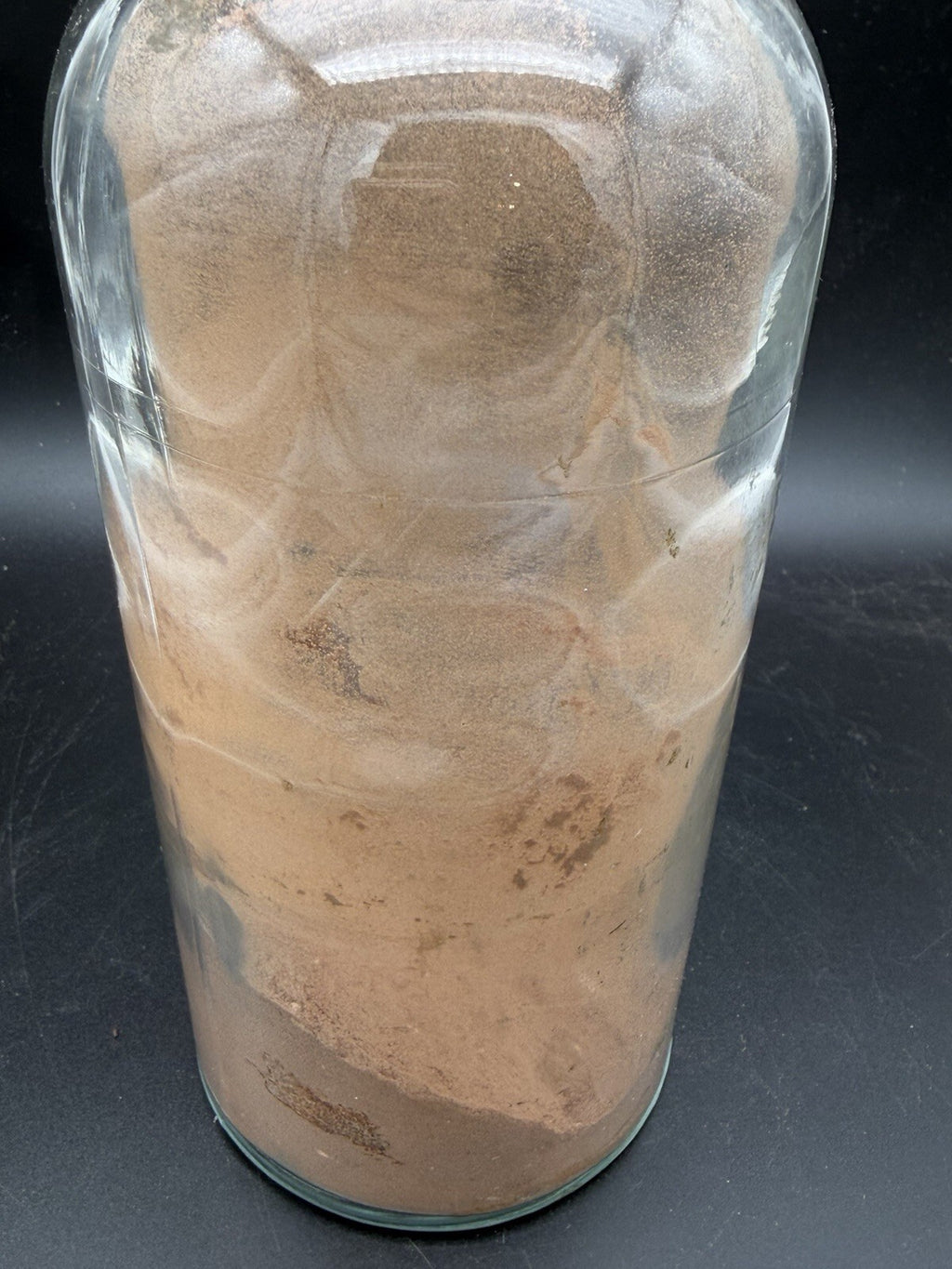 Antique Clear Glass Apothecary Bottle Jar with Ground Stopper