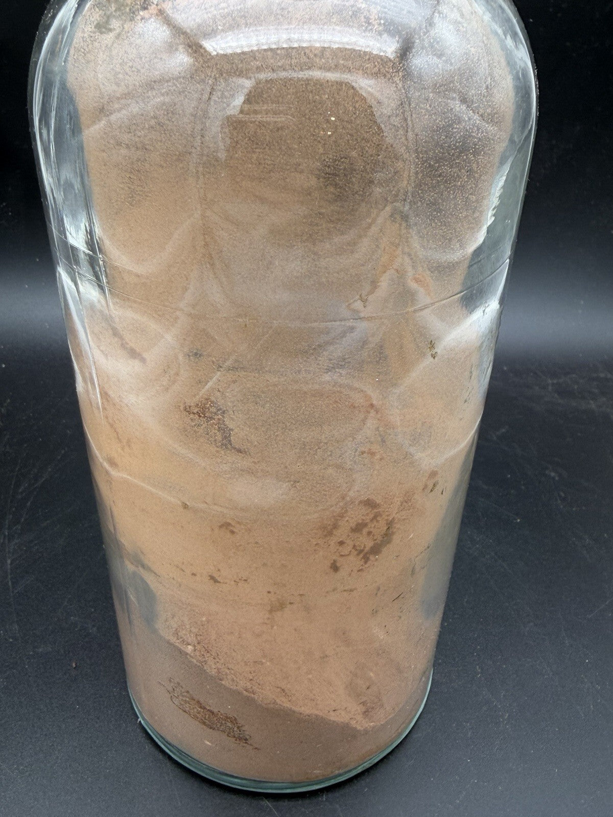 Antique Clear Glass Apothecary Bottle Jar with Ground Stopper