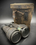 Antique Verdi Paris Brass Field Glasses Binoculars Leather Case Barn Fresh As Is
