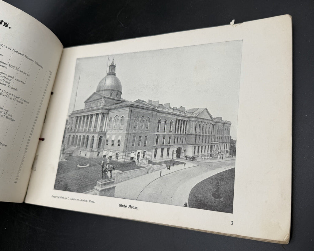 1904 150 Glimpses of Boston Photo Book Souvenir Cambridge Lexington Station