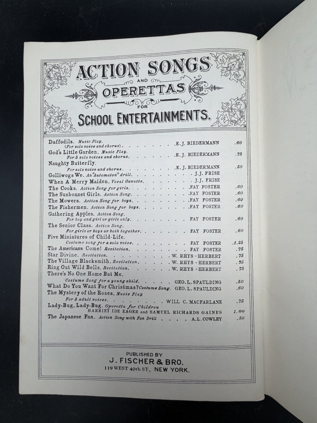 Vintage 1936 Little Black Sambo Operetta Children Sheet Music Book Henry P Cross