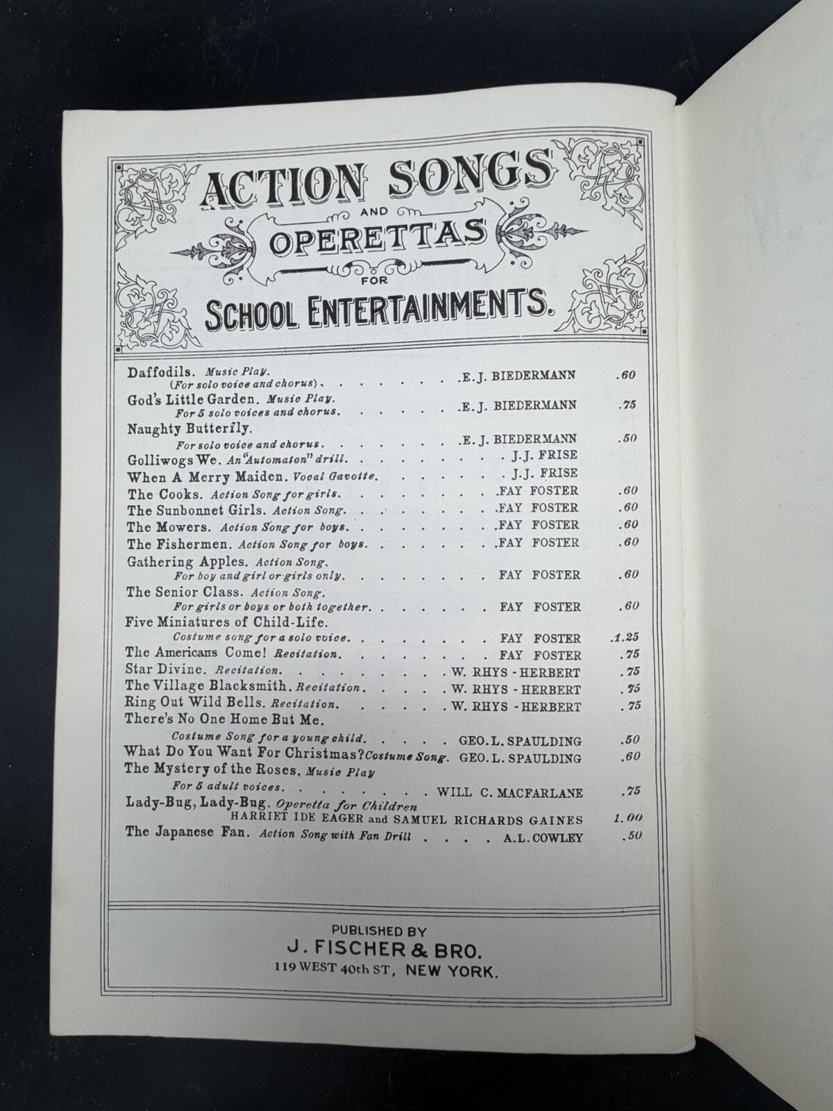Vintage 1936 Little Black Sambo Operetta Children Sheet Music Book Henry P Cross