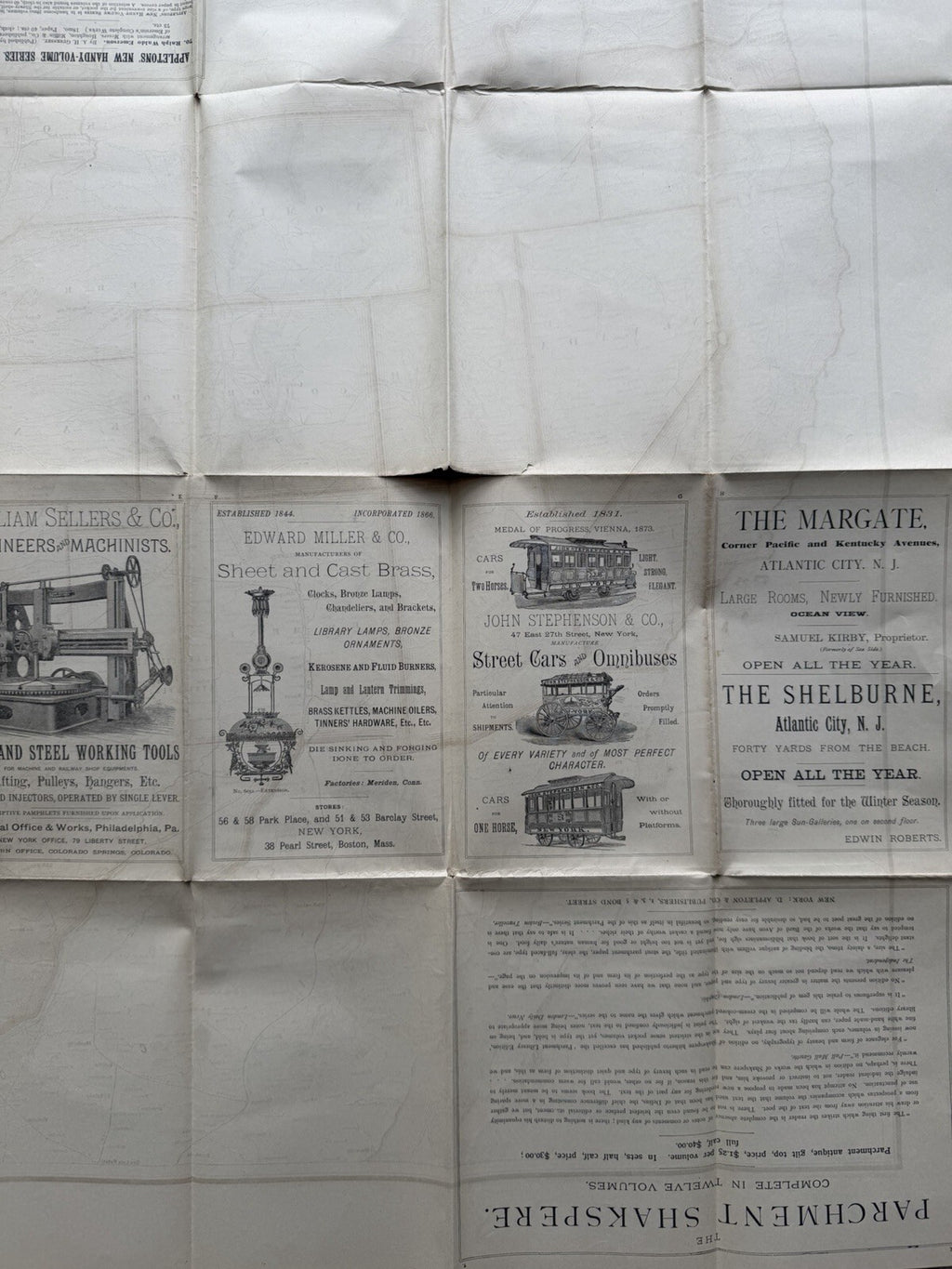 Antique 1880s Appleton’s General Railway Map of the United States & Canada