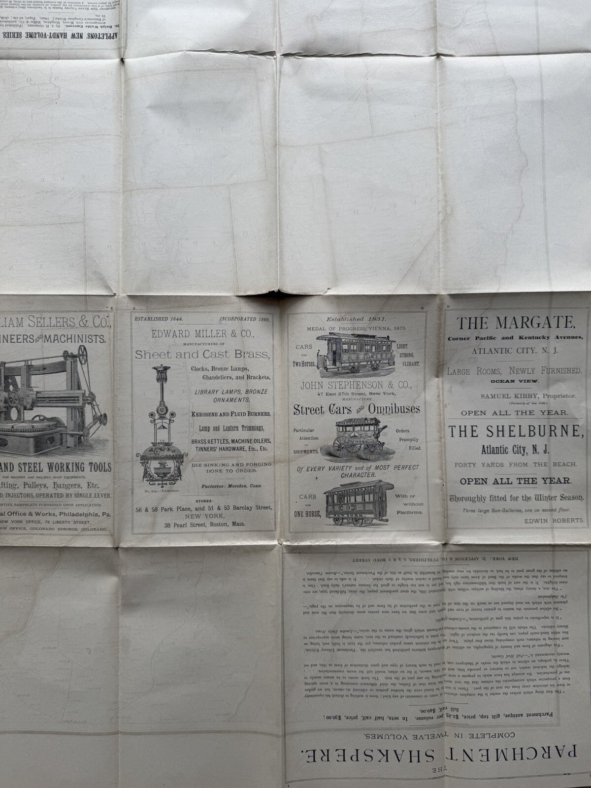 Antique 1880s Appleton’s General Railway Map of the United States & Canada