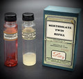 Vintage Eli Lilly Merthiolate Twin Refill Professional Sample Set, Pharmacy Box