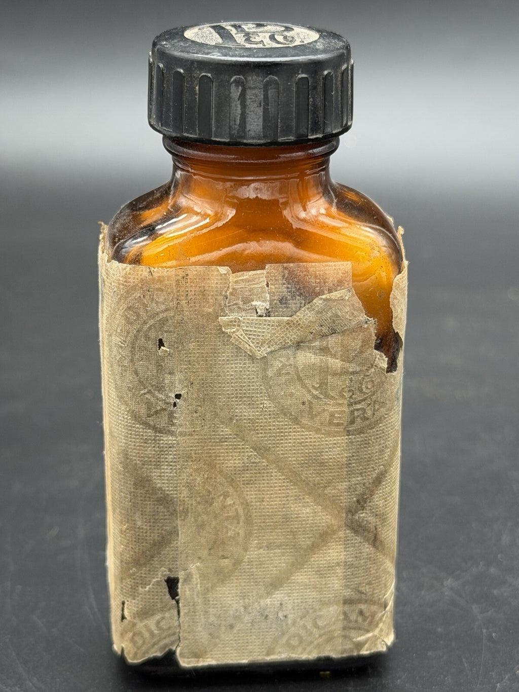 Antique Parke Davis Cascara Sagrada Extract 3 Grains Amber Glass Medicine Bottle