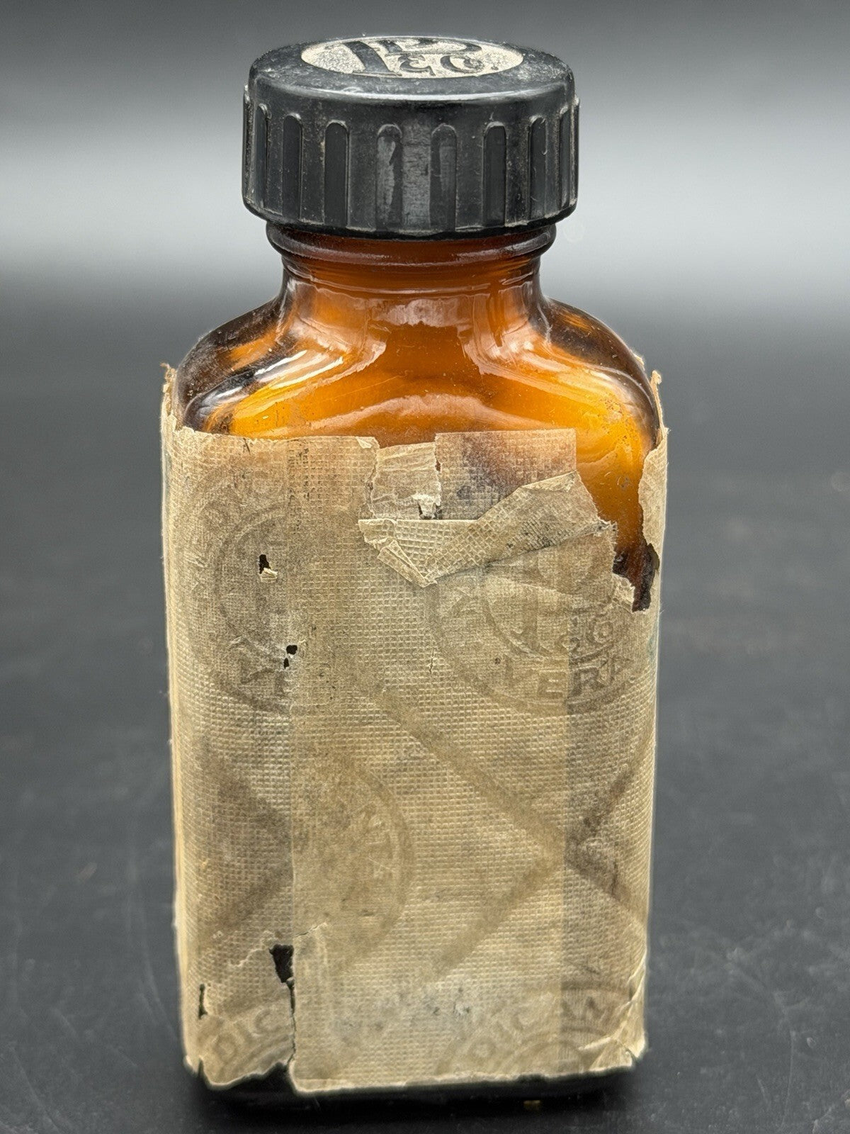 Antique Parke Davis Cascara Sagrada Extract 3 Grains Amber Glass Medicine Bottle