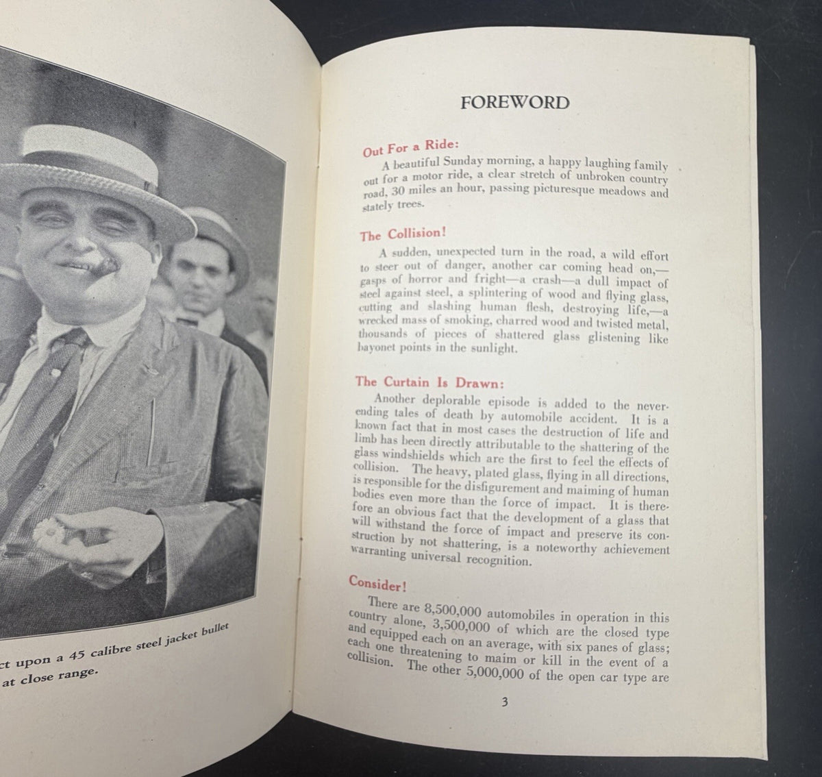 1921 Bullet-Proof & Non-Shatterable Glass Corp Stock Prospectus Pamphlet