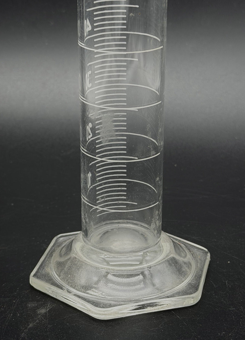Vintage Pyrex 100ml Graduated Cylinder No. 2982 Glass Stopper Labware USA