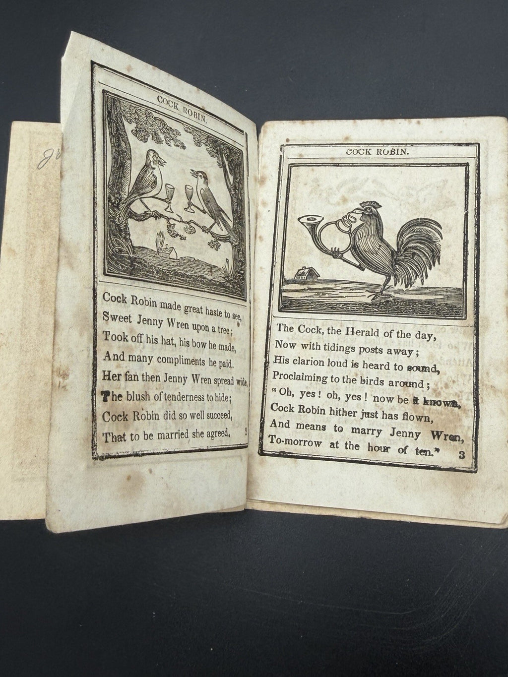 Antique Booklet, 19th Century Turner & Fisher Cock Robin Children's Toy Book Ephemera