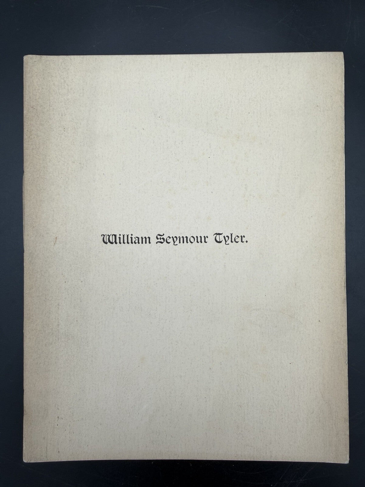 1898 Memorial Address William Seymour Tyler Amherst College MA Herrick