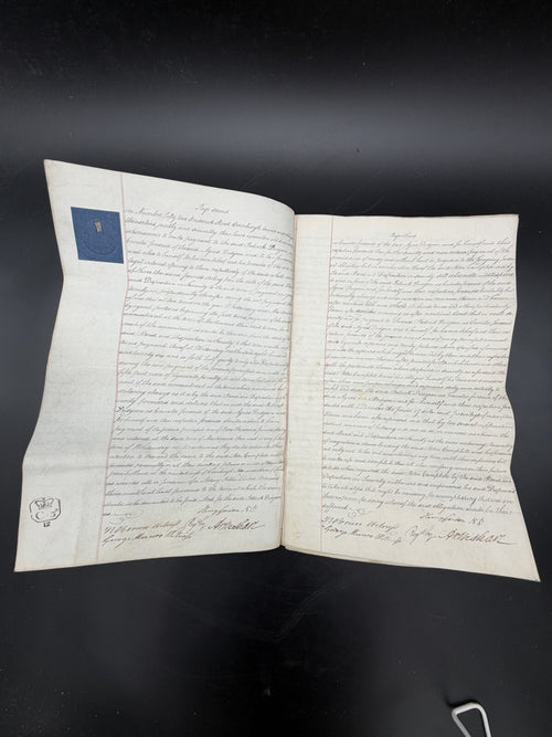 1826 Scottish Instrument of Sasine Vellum Legal Document Scotland Genealogy