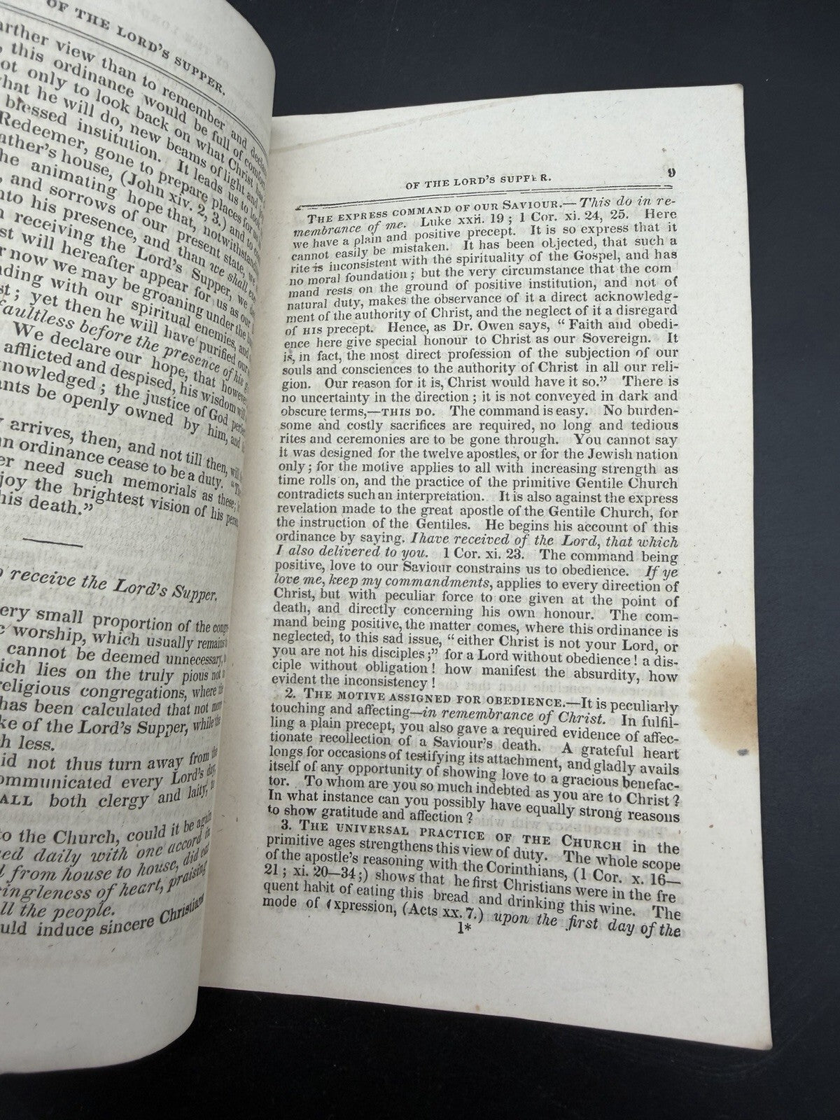 Antique 1810s-Era Protestant Episcopal Tract Society Booklet - Lord's Supper
