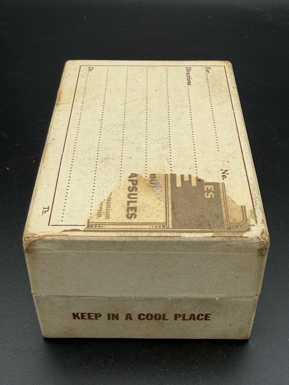 Antique Parke Davis and Co. Metal Foil Suppository Box with Inserts