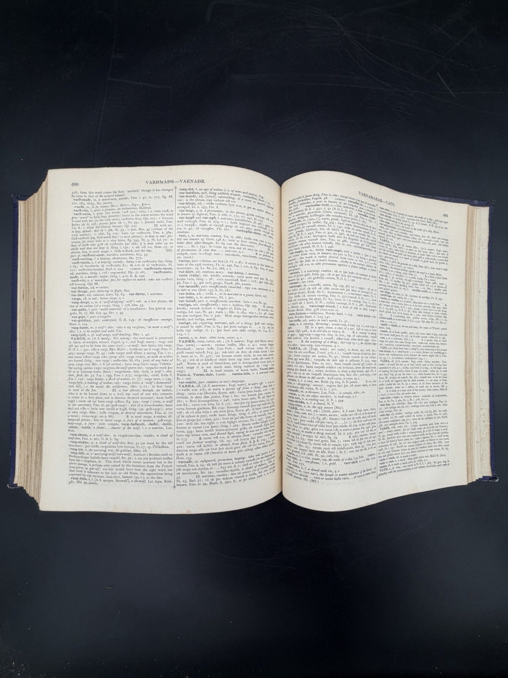 Cleasby & Vigfusson ICELANDIC-ENGLISH DICTIONARY - 1874 1st edn w/ 1876 appendix