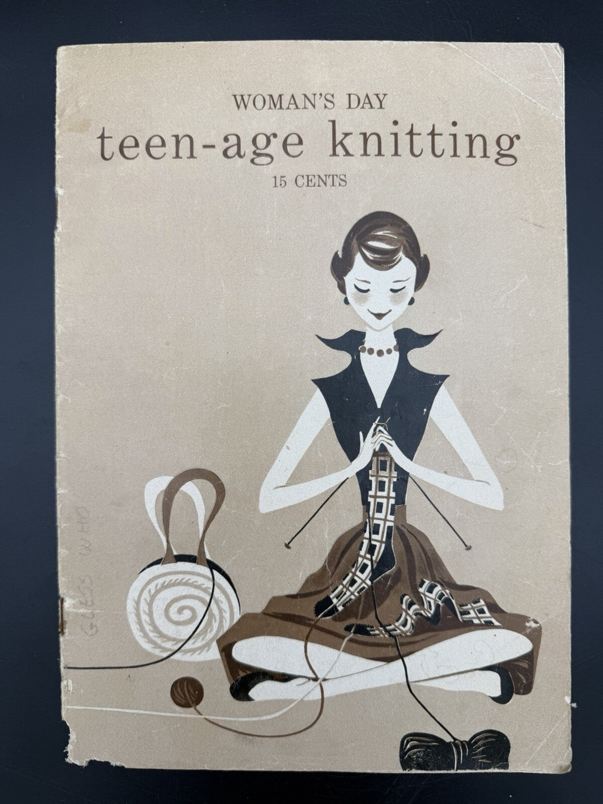 Vintage 1950 Woman's Day Teen-Age Knitting Pattern Booklet Sweaters Socks