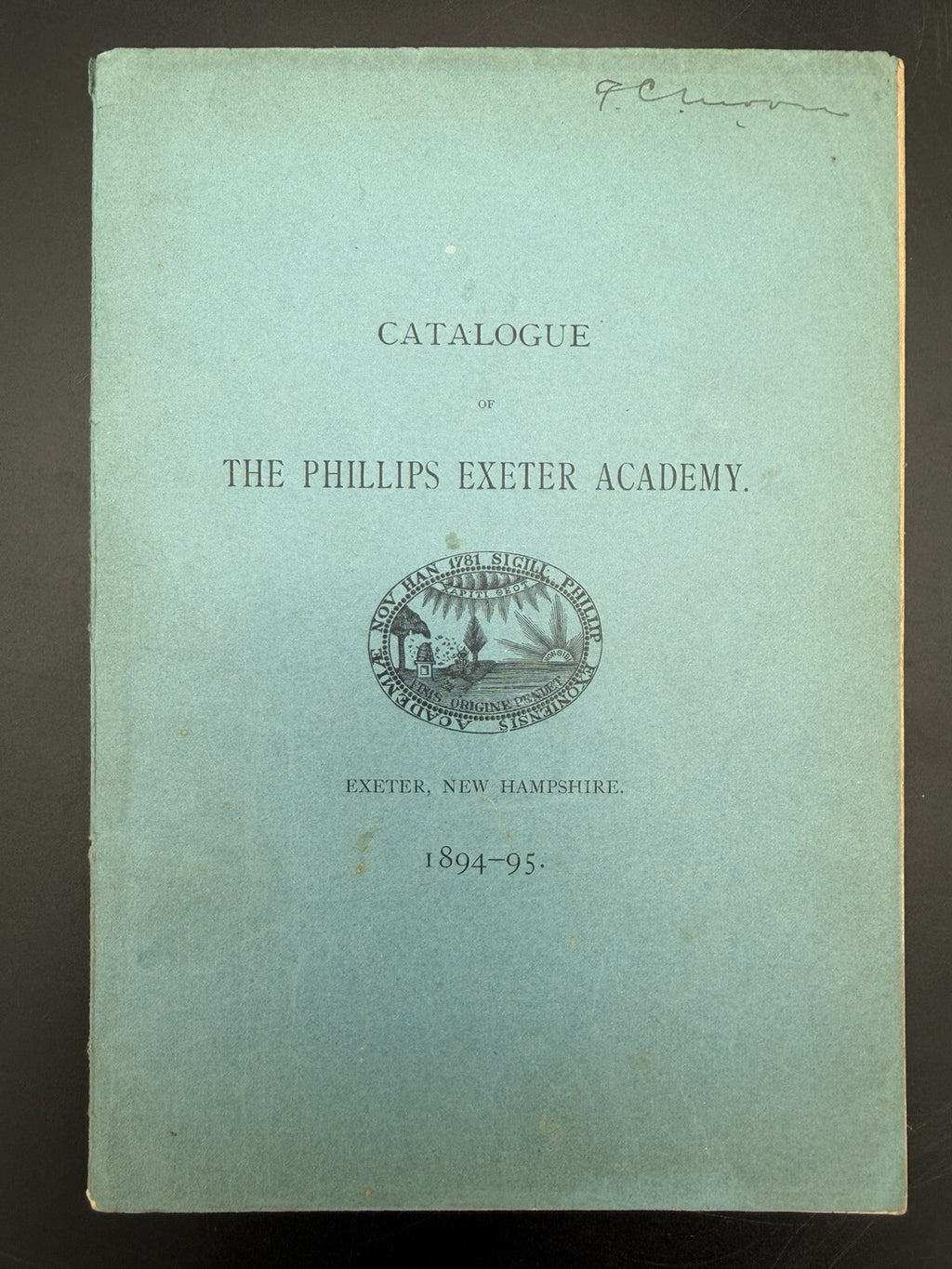 1894-95 Phillips Exeter Academy Catalogue - Exeter NH Prep School Ephemera Paper