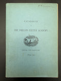 1894-95 Phillips Exeter Academy Catalogue - Exeter NH Prep School Ephemera Paper