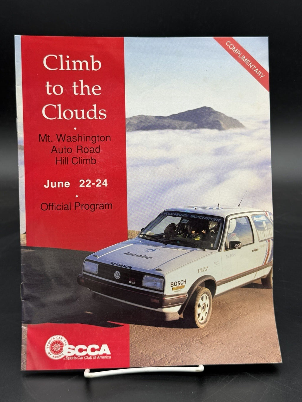 Vintage 1990 Mt. Washington Auto Road Hill Climb Official Program - Climb to the Clouds