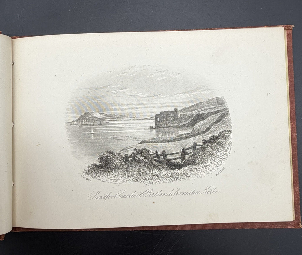 1870s Twenty Four Views of Portland & Weymouth Steel Engravings Book W.T. Wallis