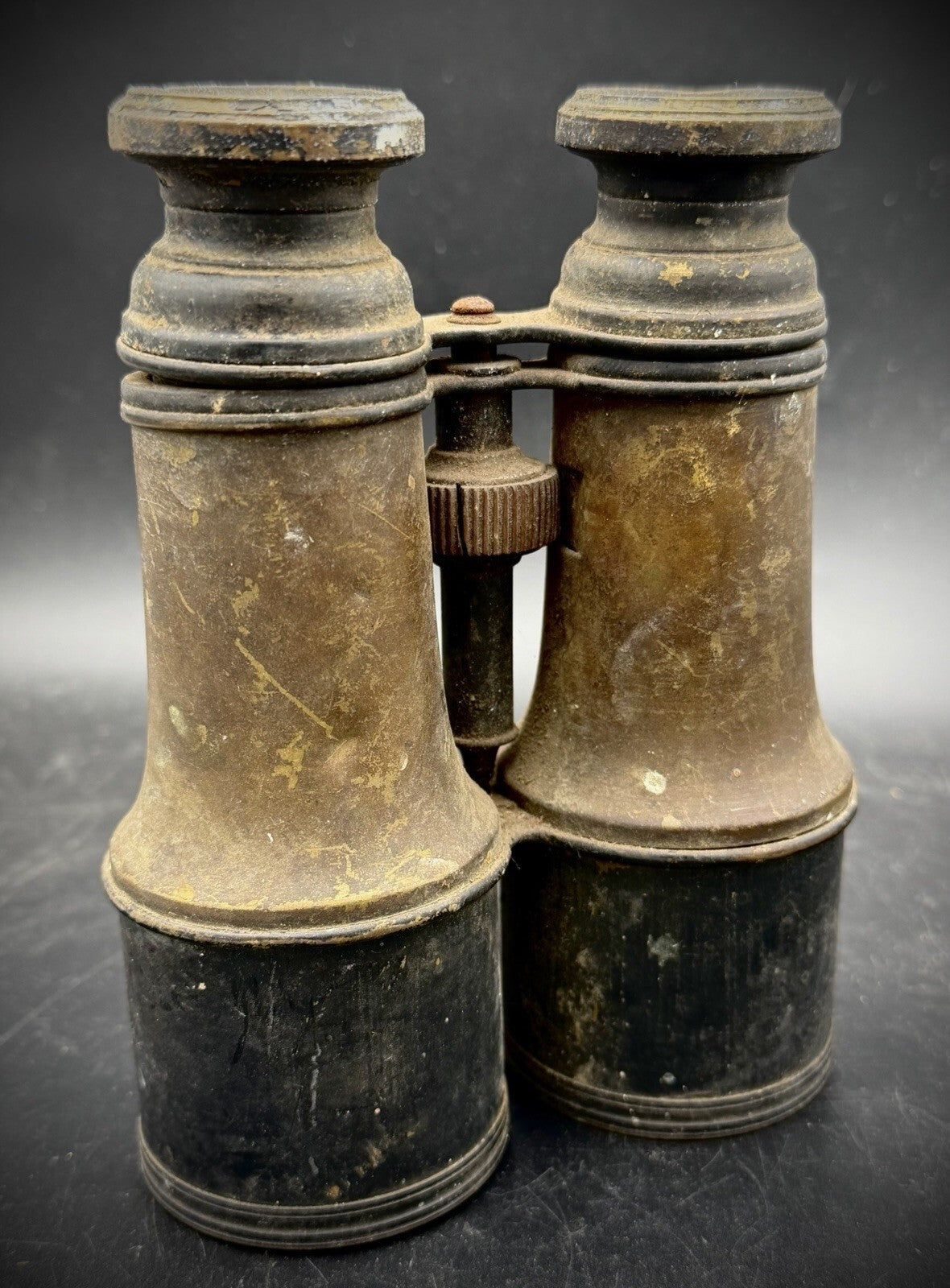 Antique Brass Field Glasses Binoculars Vintage As Found Barn Fresh Steampunk