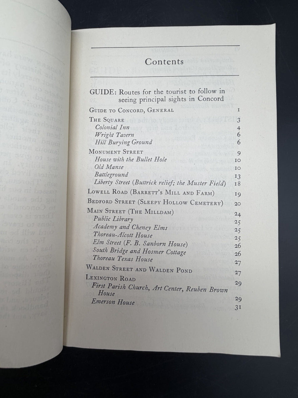 Book, Historic Concord: A Handbook of Its Story and Its Memorials 1942