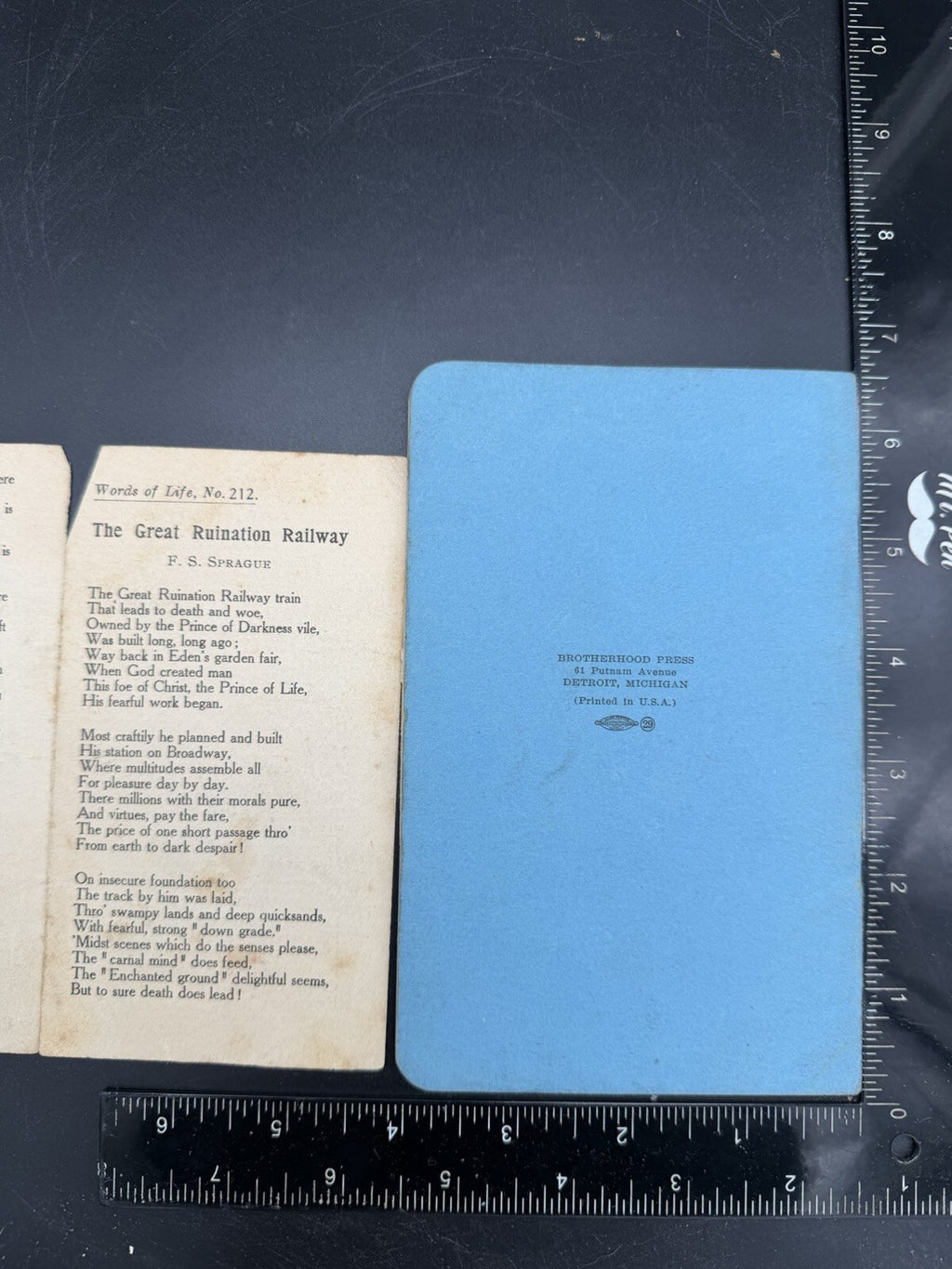 1942 Boston and Maine Railroad Engineering Dept Rules & Hymn Booklet Ephemera