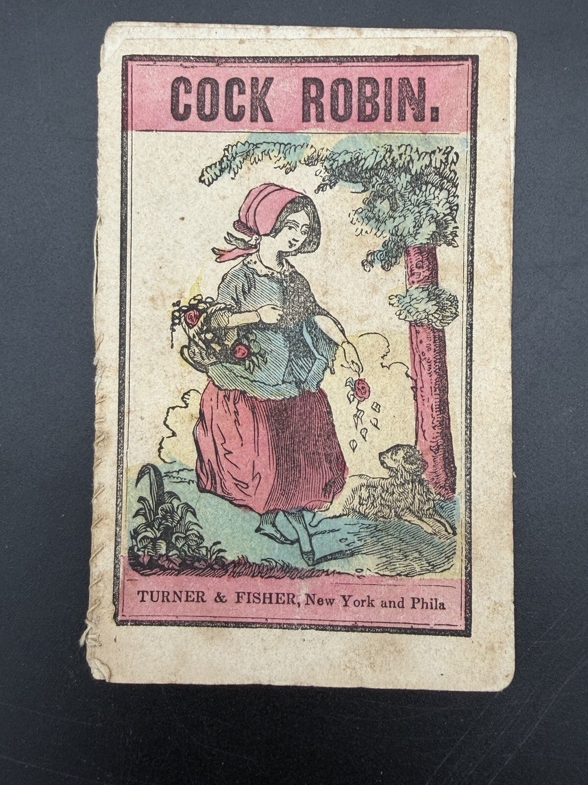 Antique Booklet, 19th Century Turner & Fisher Cock Robin Children's Toy Book Ephemera