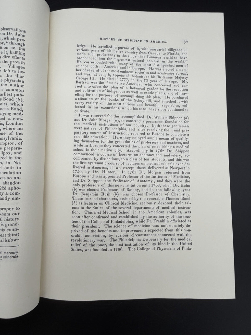American Medical Book Biography of 1828 by James Thacher M.D.  1967 Print FINE
