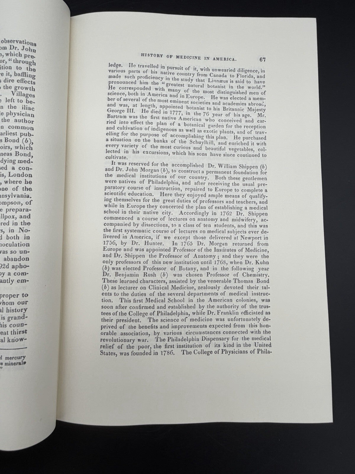 American Medical Book Biography of 1828 by James Thacher M.D.  1967 Print FINE