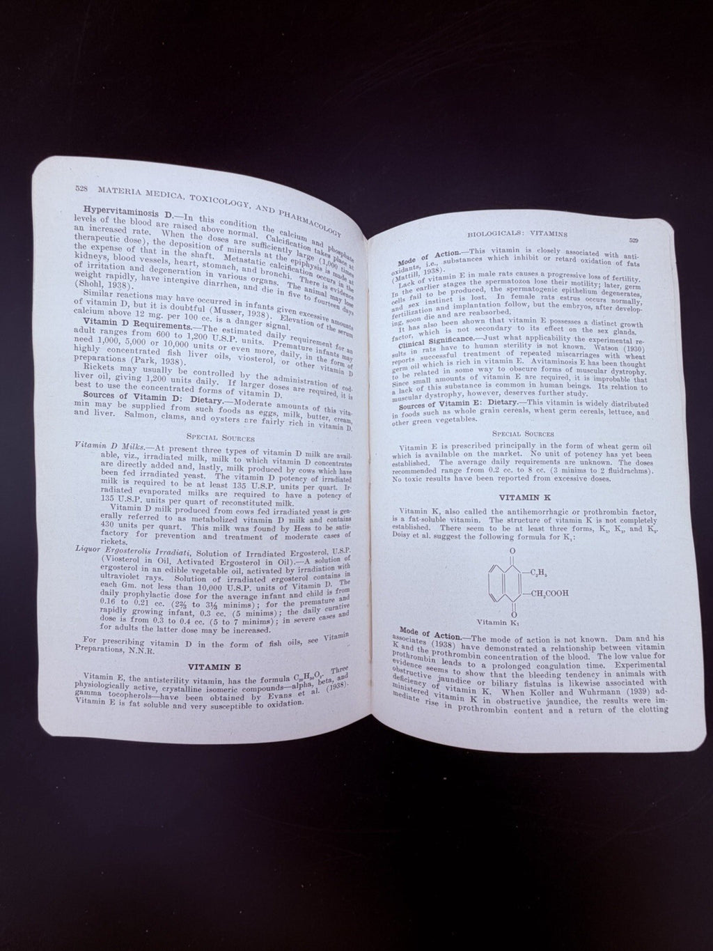 1940 Synopsis of Materia Medica Toxicology and Pharmacology Forrest Davison