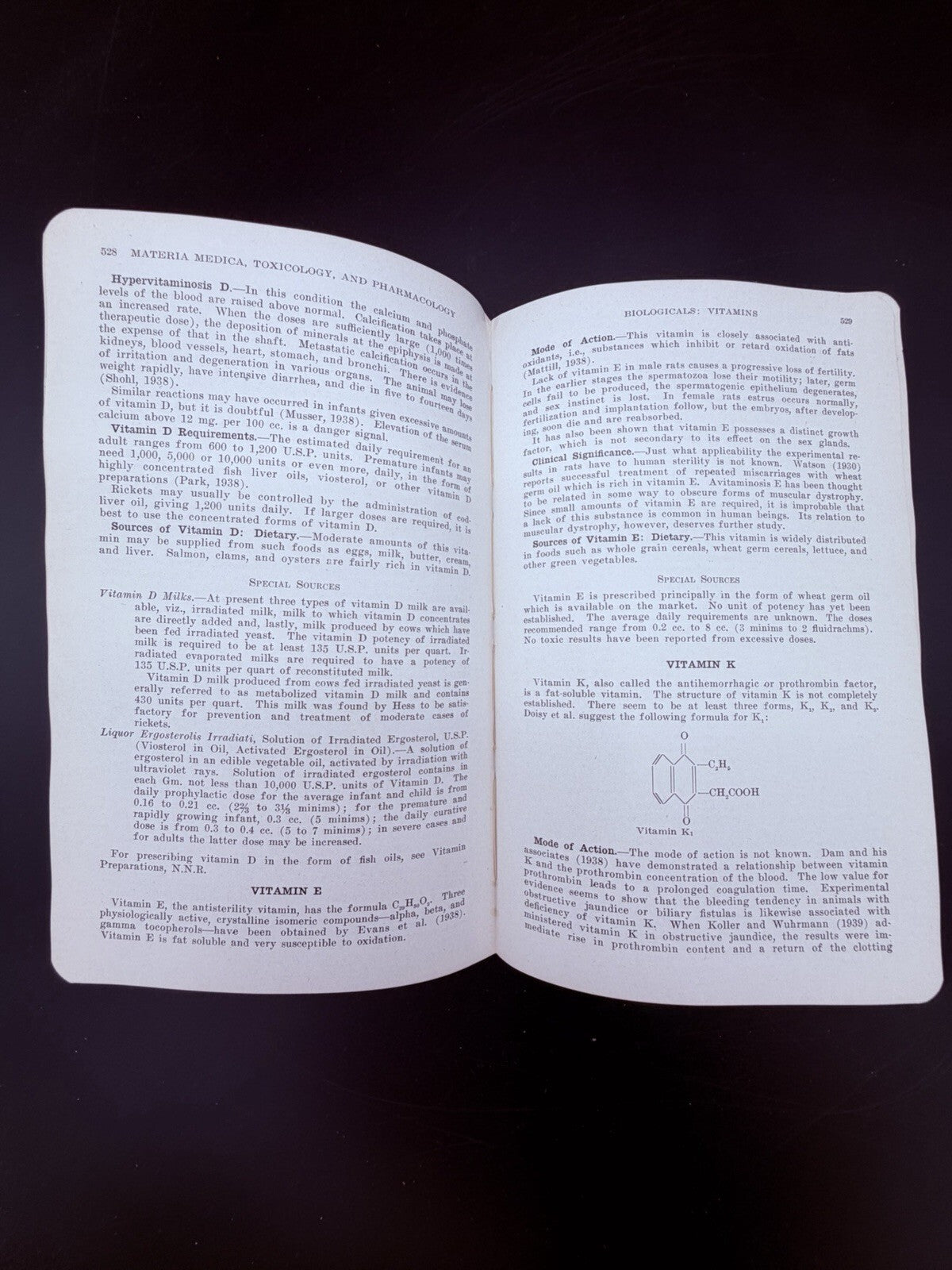 1940 Synopsis of Materia Medica Toxicology and Pharmacology Forrest Davison