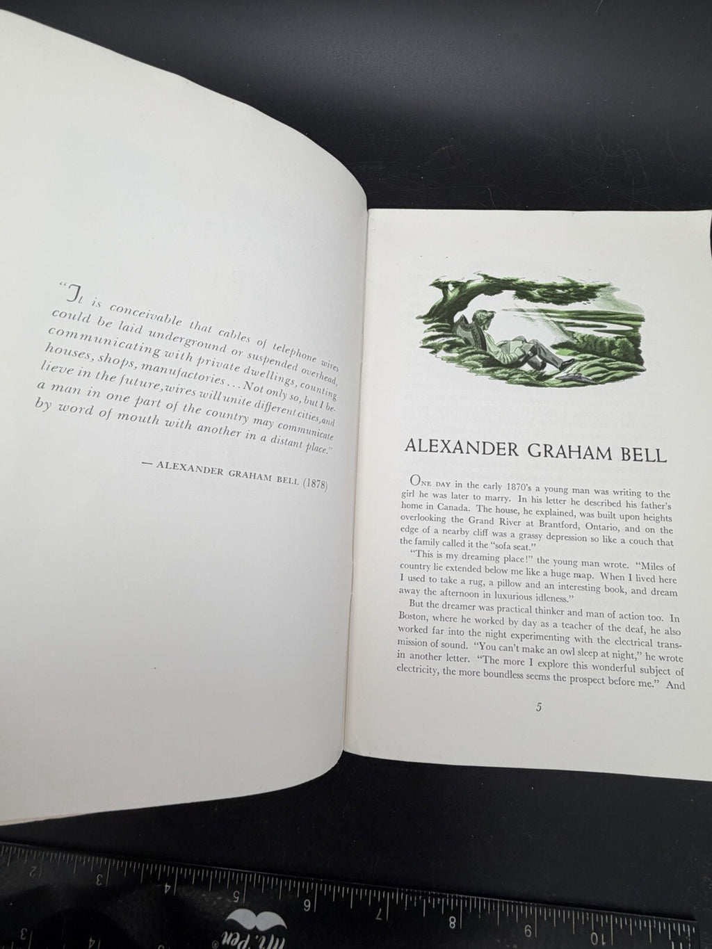 Alexander Graham Bell Inventor of the Telephone Vintage AT&T AT&T Booklet Bio