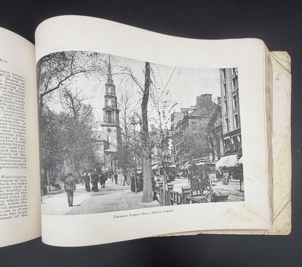 Antique Victorian Era Boston History Book Points of Interest Photo Album c1880