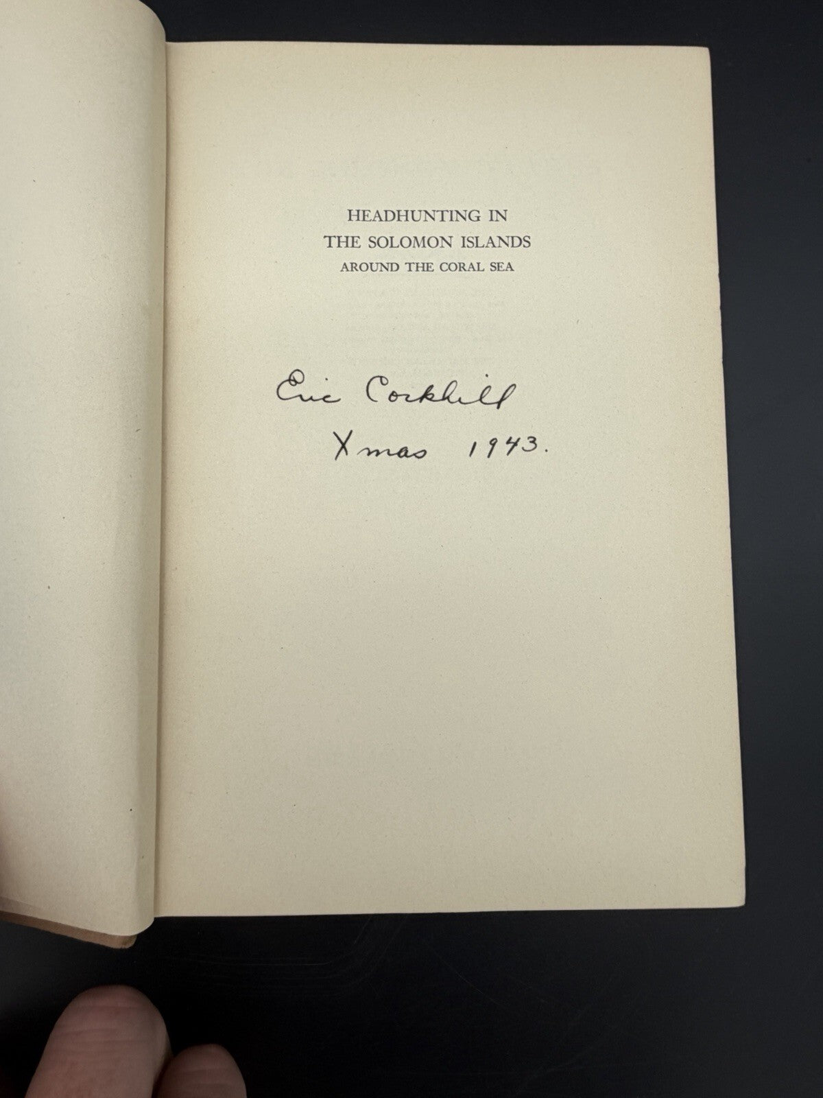 Headhunting in the Solomon Islands By: Caroline Mytinger (1942) FIRST EDITION HC
