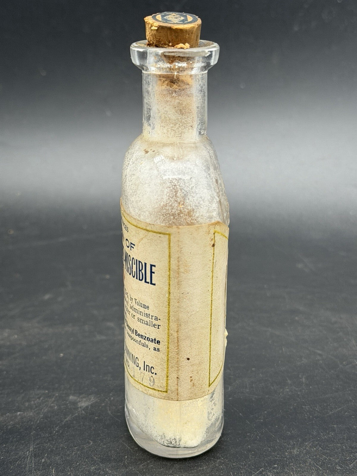 Antique Hynson Westcott & Dunning Solution of Benzyl Benzoate Bottle
