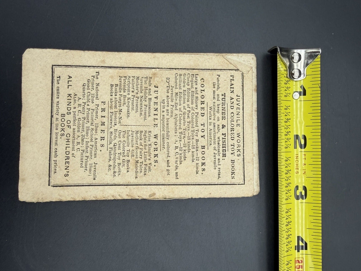 Antique Booklet, 19th Century Turner & Fisher Cock Robin Children's Toy Book Ephemera