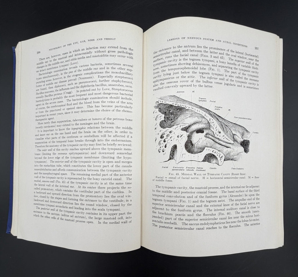 Neurology of the Eye, Ear, Nose, and Throat by E.A. Spiegel & I. Sommer (1944)