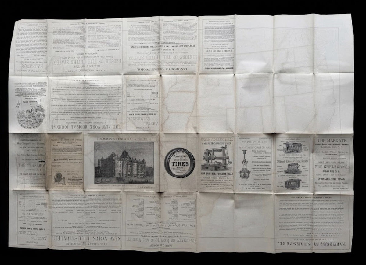 Antique 1880s Appleton’s General Railway Map of the United States & Canada