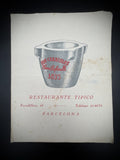 Vintage Ephemera Los Caracoles Restaurant Menu Barcelona Casa Bofarull 1835