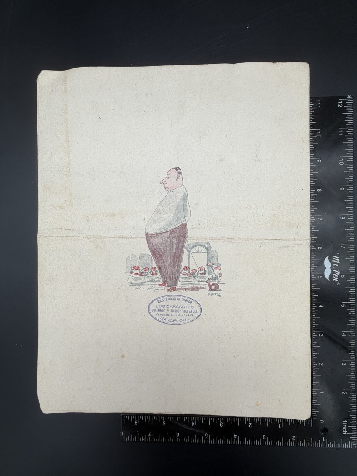 Vintage Ephemera Los Caracoles Restaurant Menu Barcelona Casa Bofarull 1835